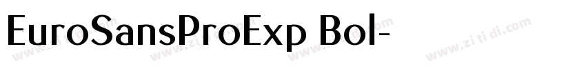 EuroSansProExp Bol字体转换